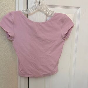 Aerie Light Pink Crop Top